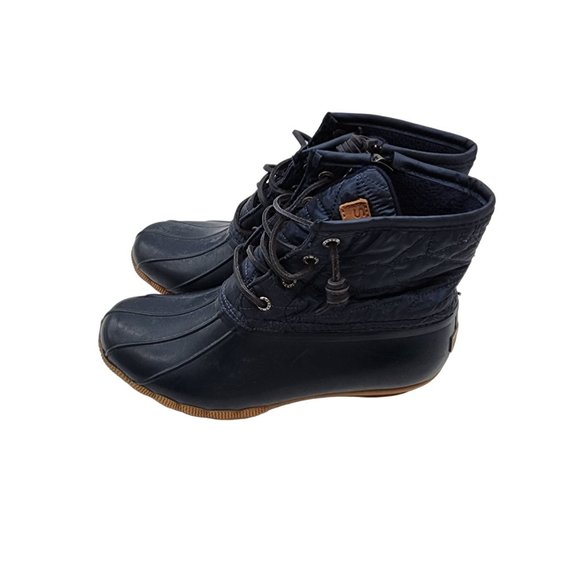 Sperry Saltwater Duck Boot Navy Blue Womens size 7.5 - Picture 3 of 8